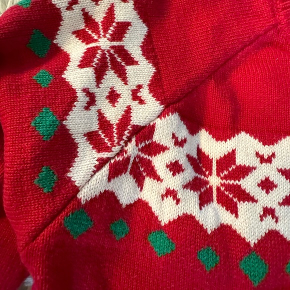 Red holiday fun Disney sweater with Mickey and Minnie! - Picture 7 of 11